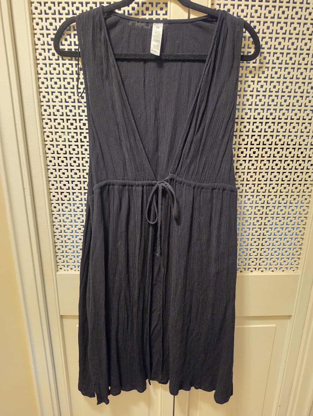 Sleeveless Cover-up Duster